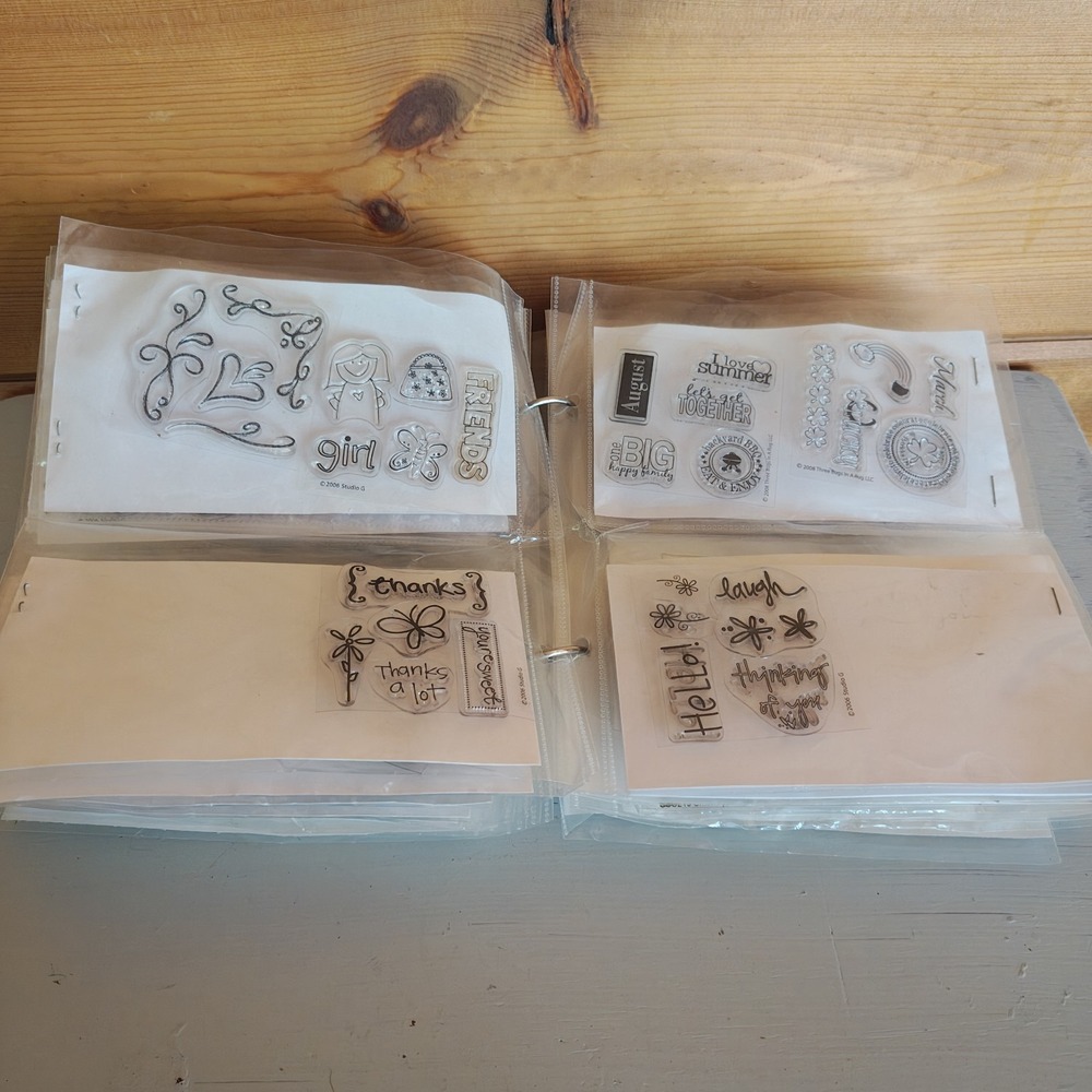 Huge‎ Bundle of 100+ 1"-3" Clear Stamps Studio G Alison Wong Stampendous ZD2